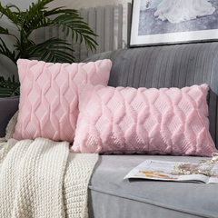 2 Piece Throw Pillow Set Square Rectangle Covers with Inserts