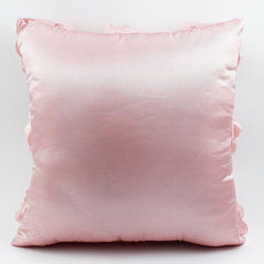 3D Roses Style Embroidered Polyester Cushion Cover Pillowcase Wedding Home Decorative Roses Floral Print Cushion Covers Throw Pillow Covers For Decorating Sofa Car Bedroom 42x42cm