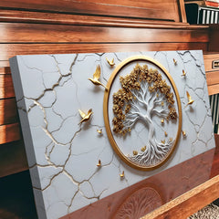 3D Celtic Tree of Life Wall Art - White
