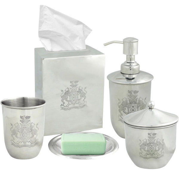 Collection Modern Bathroom Décor Accessories Set of Five