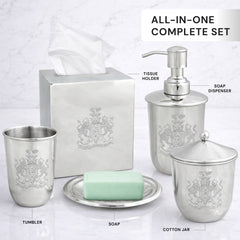 Collection Modern Bathroom Décor Accessories Set of Five