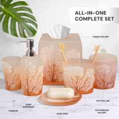 Collection Modern Bathroom Décor Accessories Set of Six