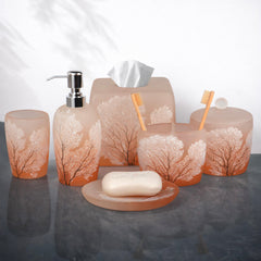 Collection Modern Bathroom Décor Accessories Set of Six