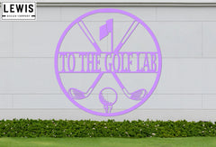 Personalized Golf Metal Sign | Custom Golf Monogram Wall Art