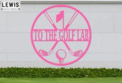 Personalized Golf Metal Sign | Custom Golf Monogram Wall Art