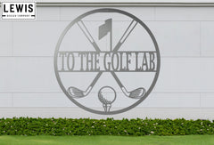 Personalized Golf Metal Sign | Custom Golf Monogram Wall Art