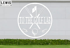 Personalized Golf Metal Sign | Custom Golf Monogram Wall Art