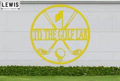 Personalized Golf Metal Sign | Custom Golf Monogram Wall Art
