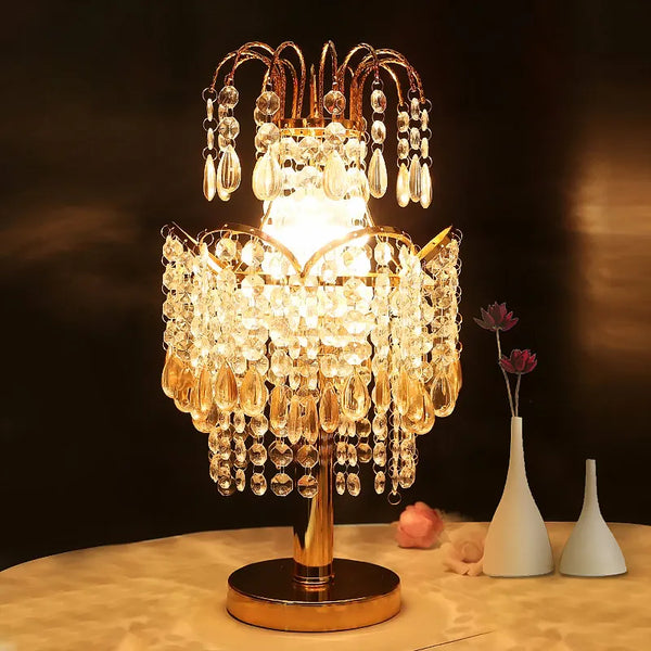 Luxury Crystal Table Lamps - Elegant Home Decor and Wedding Lighting