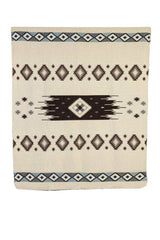 Handwoven Reversible Sunset Diamond Alpaca Throw Blanket Red Brown