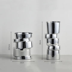 DecorBites™ Glass Vase Hydroponics Twist Shape Terrarium Decoration Accessories