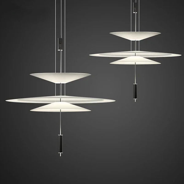 DecorBites™ LED Saucer Chandelier: Modern Personality for Home Decor, Living Room, Dining Table