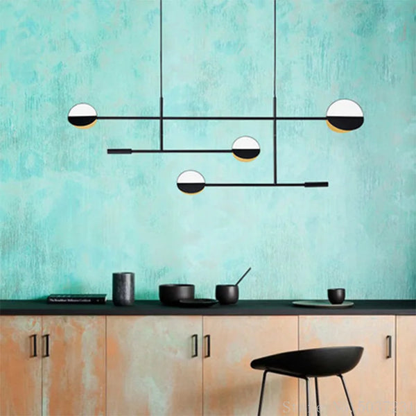 DecorBites™ Geometric Iron Pendant Lamp for Home Decor and Lighting