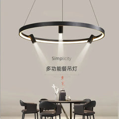 DecorBites™ Black Round Combo Chandelier: Stylish Lighting for Home, Living Room, Bedroom, Dining Table