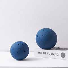 DecorBites™ Geometric Spherical Ceramic Ornaments Moon Home Decoration Accessory