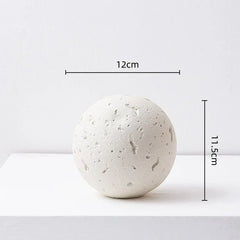 DecorBites™ Geometric Spherical Ceramic Ornaments Moon Home Decoration Accessory