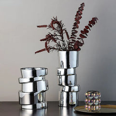 DecorBites™ Glass Vase Hydroponics Twist Shape Terrarium Decoration Accessories