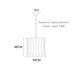 DecorBites™ Elegant Silk Designer Pendant Lamp for Home & Hospitality Lighting