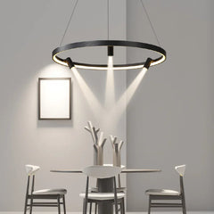 DecorBites™ Black Round Combo Chandelier: Stylish Lighting for Home, Living Room, Bedroom, Dining Table