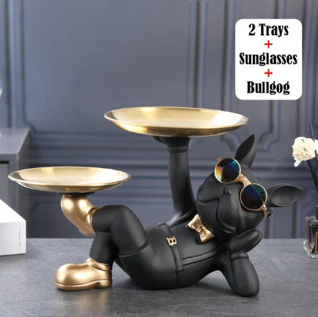 DecorBites™ Bulldog Figurine Sculpture for Home Decor or Interior Decoration Accessories
