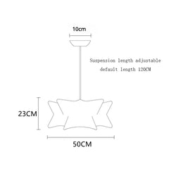 DecorBites™ Elegant Silk Designer Pendant Lamp for Home & Hospitality Lighting
