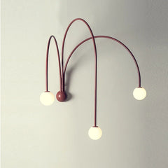DecorBites™ Iron Glass LED Wall Light for Living Room Bedside Table Restaurant Home Decorations