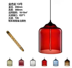 Pendant Lights Multicolored Glass