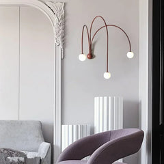 DecorBites™ Iron Glass LED Wall Light for Living Room Bedside Table Restaurant Home Decorations