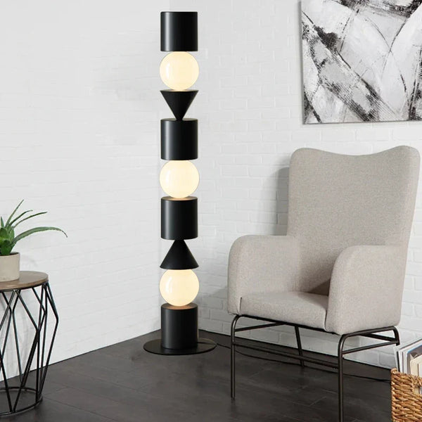 DecorBites™ Black LED Floor Lamp for Home Decorative Lighting