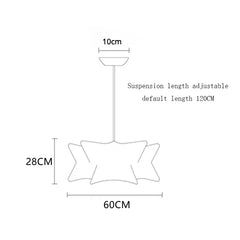 DecorBites™ Elegant Silk Designer Pendant Lamp for Home & Hospitality Lighting