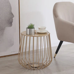 DecorBites™ Gold Pumpkin Coffee Table for Modern Living Room Décor