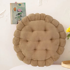 DecorBites™ Cookie Biscuit Cushion Soft Throw Pillow for Living Room Chair