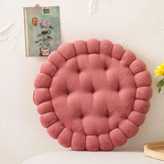 DecorBites™ Cookie Biscuit Cushion Soft Throw Pillow for Living Room Chair