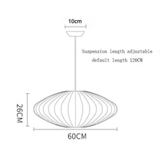 DecorBites™ Elegant Silk Designer Pendant Lamp for Home & Hospitality Lighting