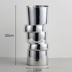 DecorBites™ Glass Vase Hydroponics Twist Shape Terrarium Decoration Accessories