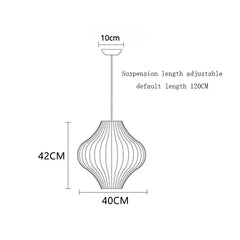 DecorBites™ Elegant Silk Designer Pendant Lamp for Home & Hospitality Lighting