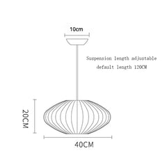 DecorBites™ Elegant Silk Designer Pendant Lamp for Home & Hospitality Lighting