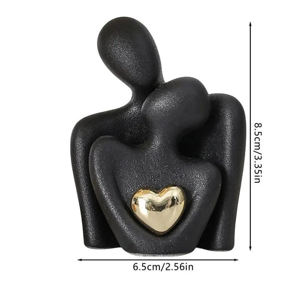 Nordic Decorative Abstract Couple Statue Modern Home Sculpture