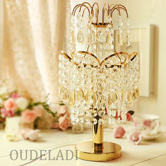 Luxury Crystal Table Lamps - Elegant Home Decor and Wedding Lighting