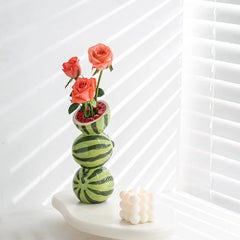 DecorBites™ Ceramic Fruit Vase for Home and Office