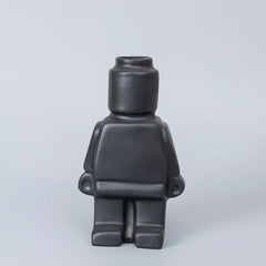 Ceramic Robot Vase - Nordic Style Home Decor