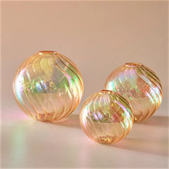 Glass Ball Vases Set for Home Decor