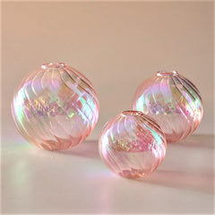 Glass Ball Vases Set for Home Decor