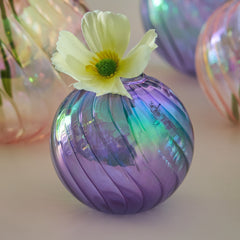 Glass Ball Vases Set for Home Decor