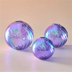 Glass Ball Vases Set for Home Decor