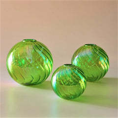 Glass Ball Vases Set for Home Decor