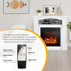 18" TV Stand w/ Electric Fireplace