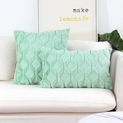 2 Piece Throw Pillow Set Square Rectangle Covers with Inserts