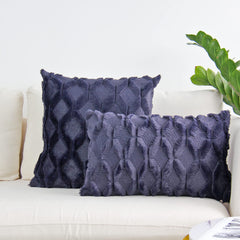 2 Piece Throw Pillow Set Square Rectangle Covers with Inserts