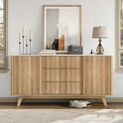 62" Buffet Cabinet Fluted - Vektaya